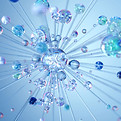 Motif abstrait en cristal