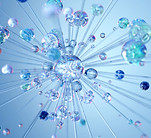 Ráfaga de cristal abstracto