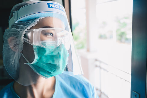 Medical professional wearing PPE