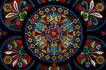 Rosette en verre
