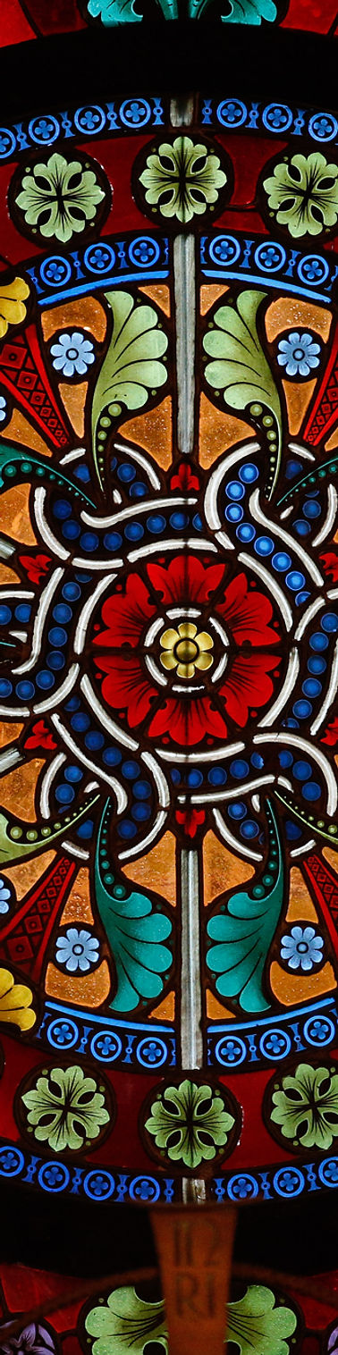 Glass rosette