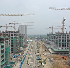 Cena de construção urbana