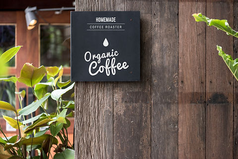 Organic Coffee Sign