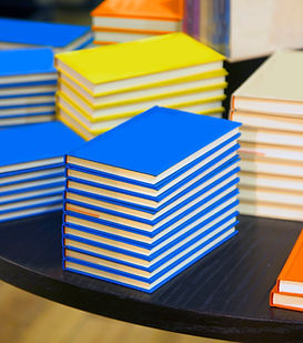 Stacked Colorful Books