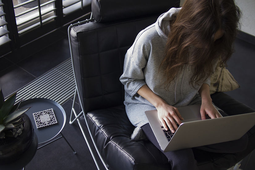 Woman with Computer