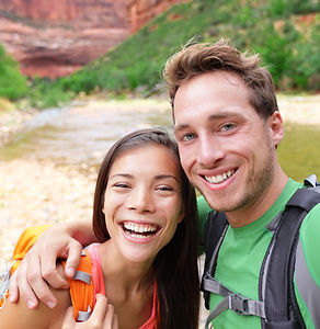Happy Hiking Couple