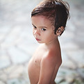Pensive Toddler Outdoors
