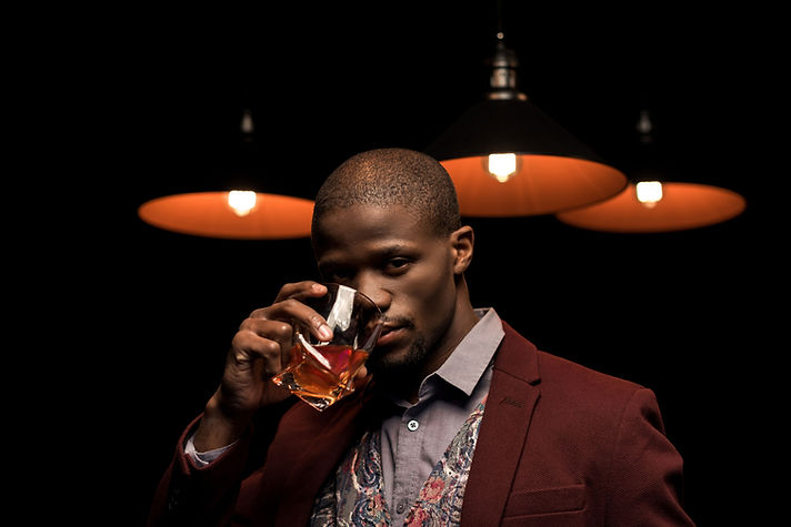 Man Drinking Whiskey