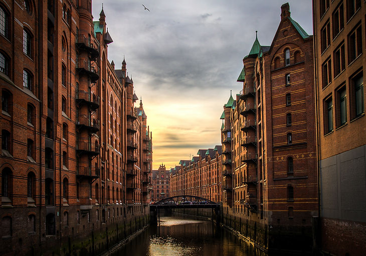 Sonnenuntergang im Hamburg