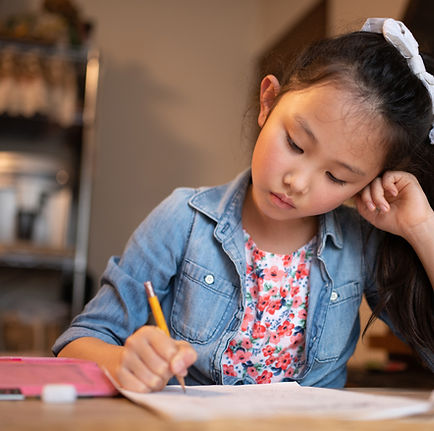 A Homeschool Student Studying for Standardized Testing