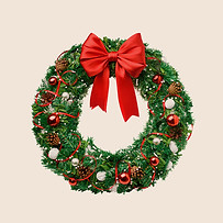 Christmas Wreath Display