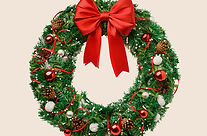 Christmas Wreath Display