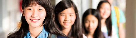 Happy students