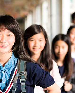 Smiling School Students