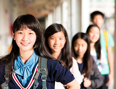 asian primary school students