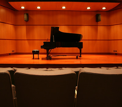 Grand Piano on Stage