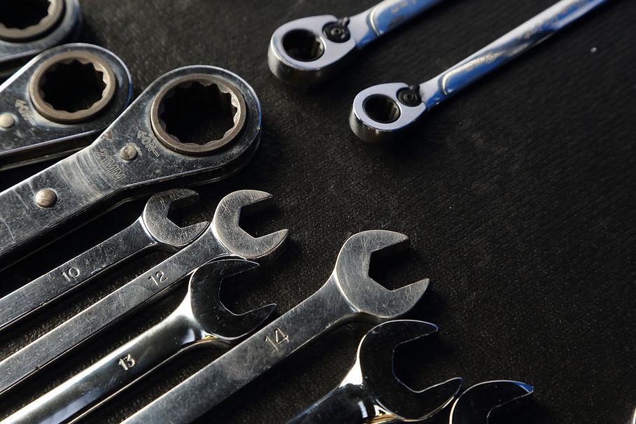 tools on work bench