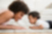 Mother and Baby on Floor