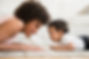 Mother and Baby on Floor