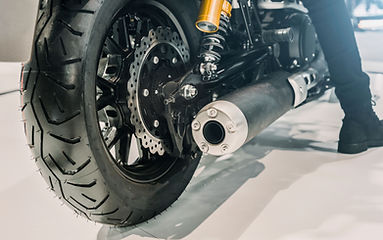 Motorcycle Wheel Closeup