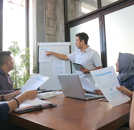 Lead presentations during meetings