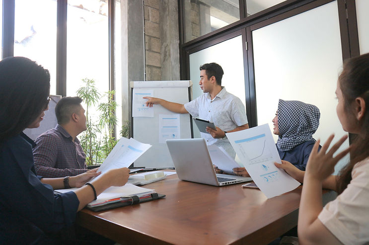 Lead presentations during meetings