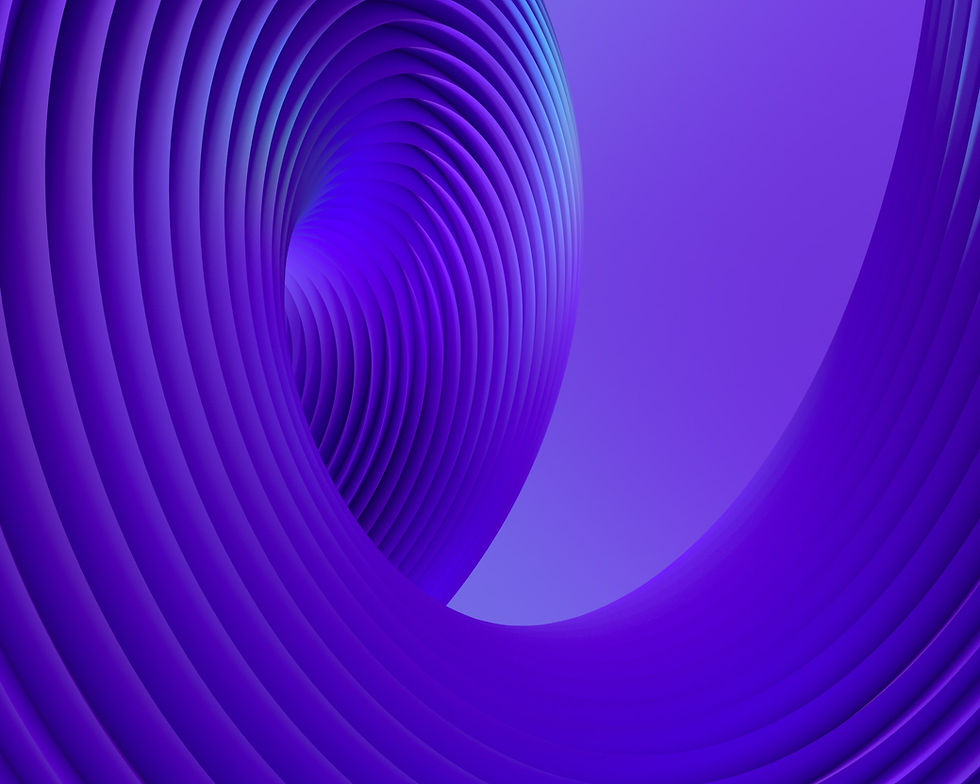 Violette geschwungene Form