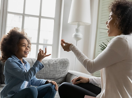 Mother and Daughter Communicating