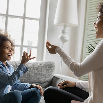 Mother and Daughter Communicating