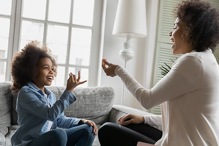 Mother and Daughter Communicating