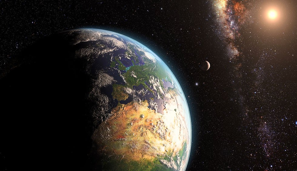 A Terra vista do espaço.