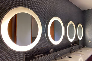 Restroom Sinks and Mirrors