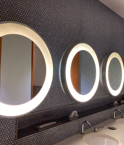 Restroom Sinks and Mirrors