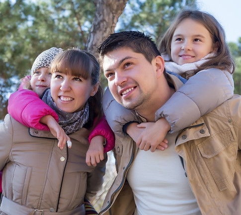 Family on a walk