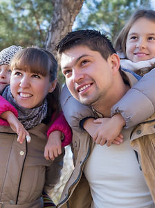 Family on a walk
