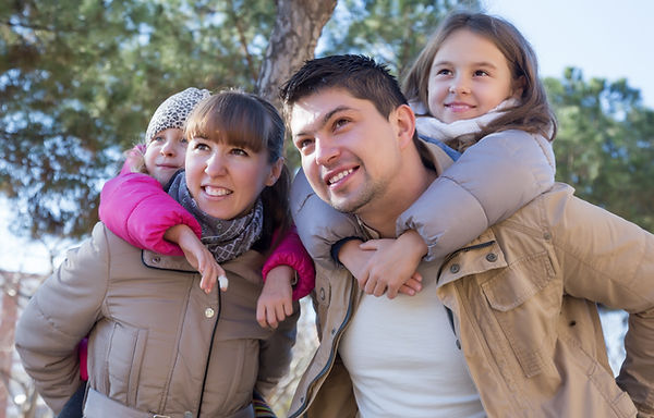 Family on a walk