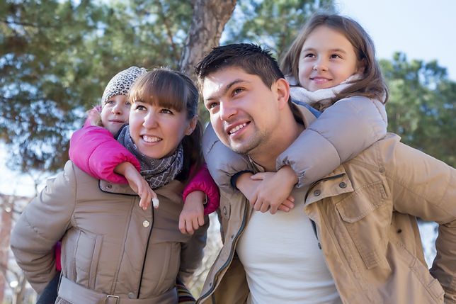 Family on a walk