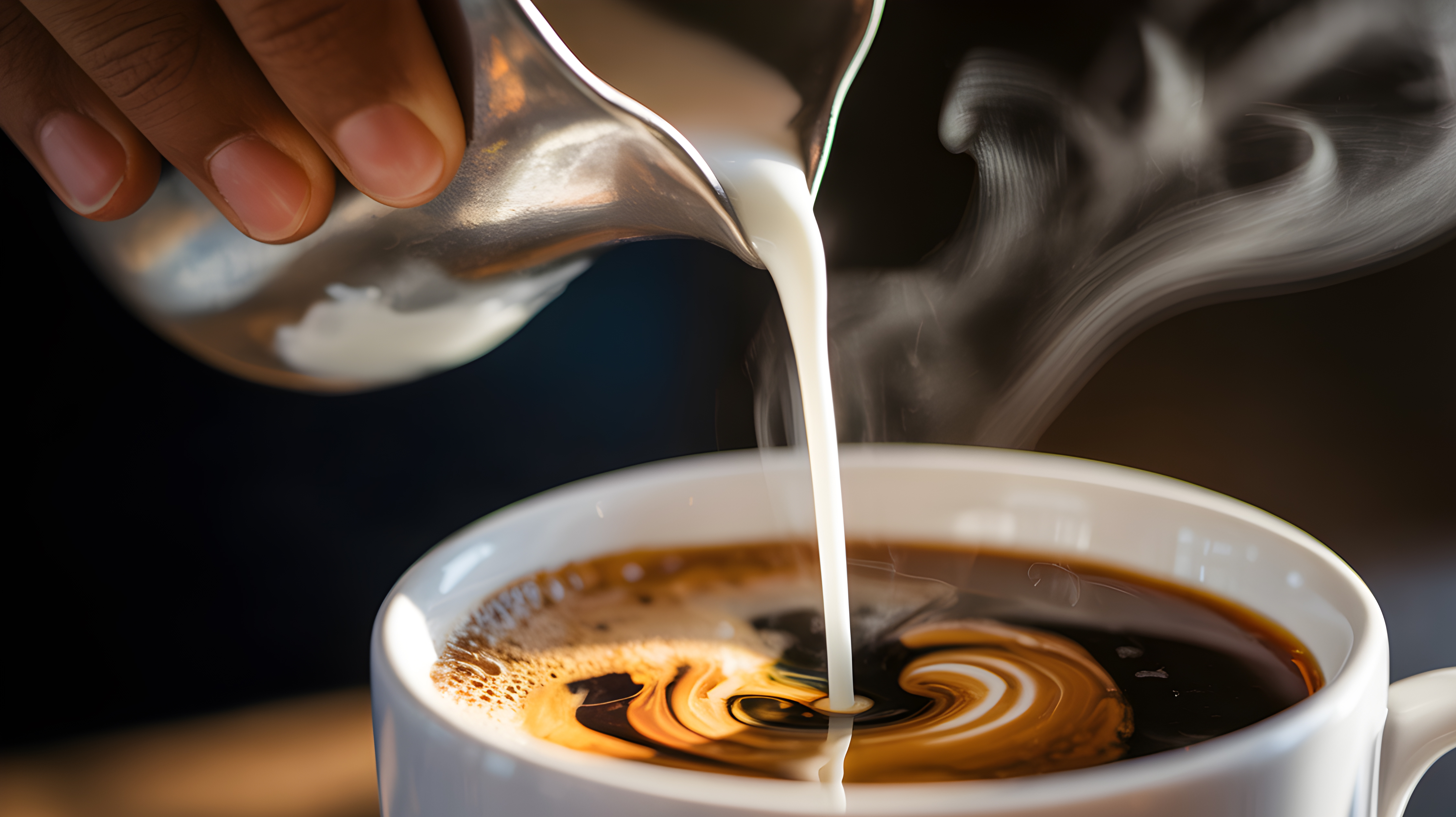 Pouring Milk Swirl
