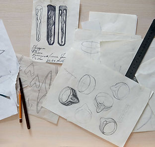Esboços de Design de Joias