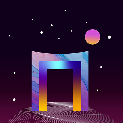 Futuristic Gradient Gateway