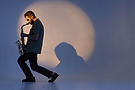 Saxophonist In Spotlight