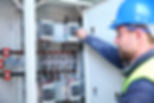 Electrician engineer worker