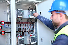 Electrician engineer worker