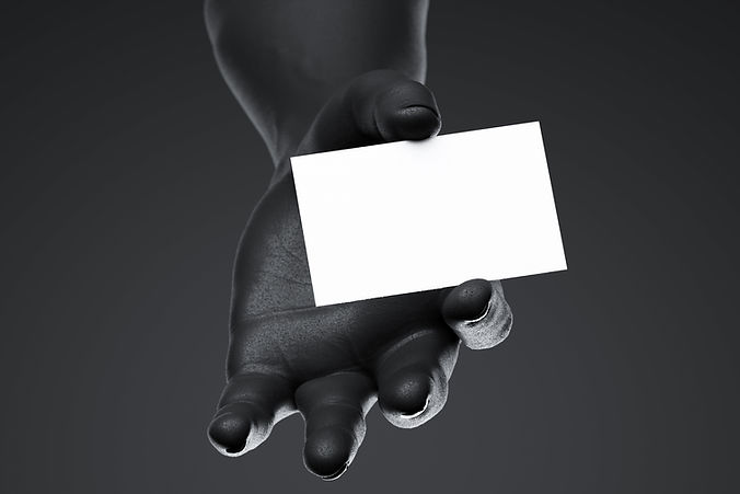 Carte de visite vierge