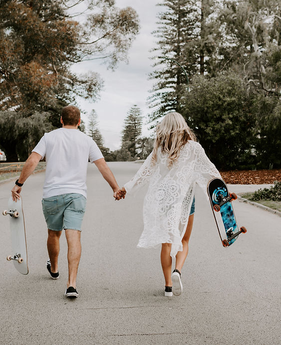 Couples with Skateboards