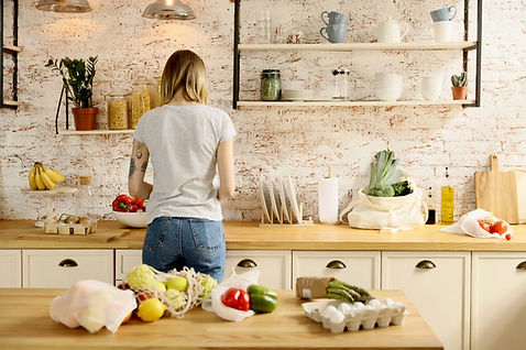 Woman Preparing Food