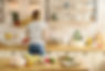 Woman Preparing Kitchen