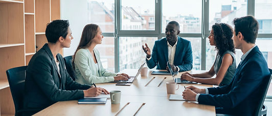 Reunión del equipo de negocios