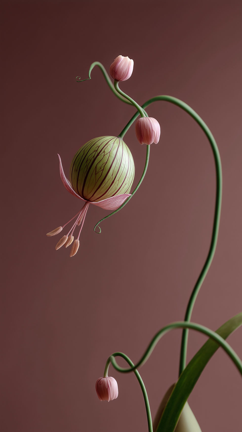 Elegant rosa blomst