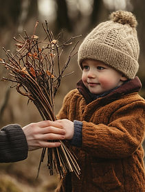 Child With Bundle Sticks